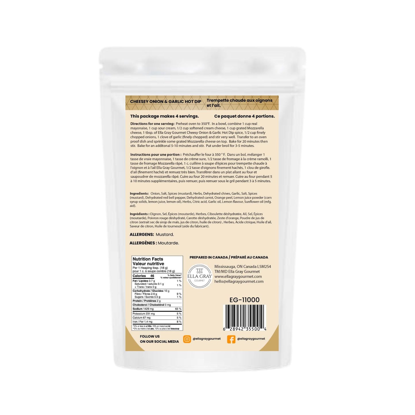 Hot Dip Mix - Cheesy Onion & Garlic