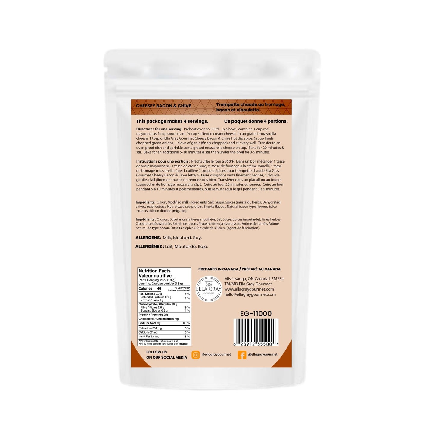 Hot Dip Mix - Cheesy Bacon & Chive