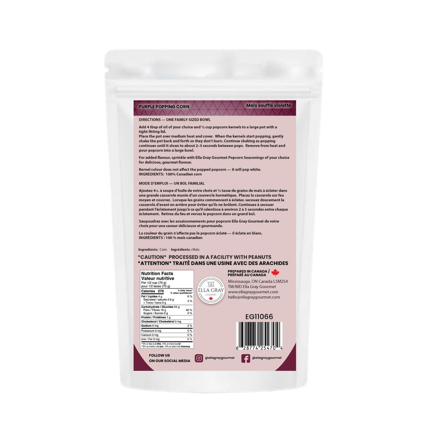 Movie Time Popcorn Kernels - Purple GMO FREE