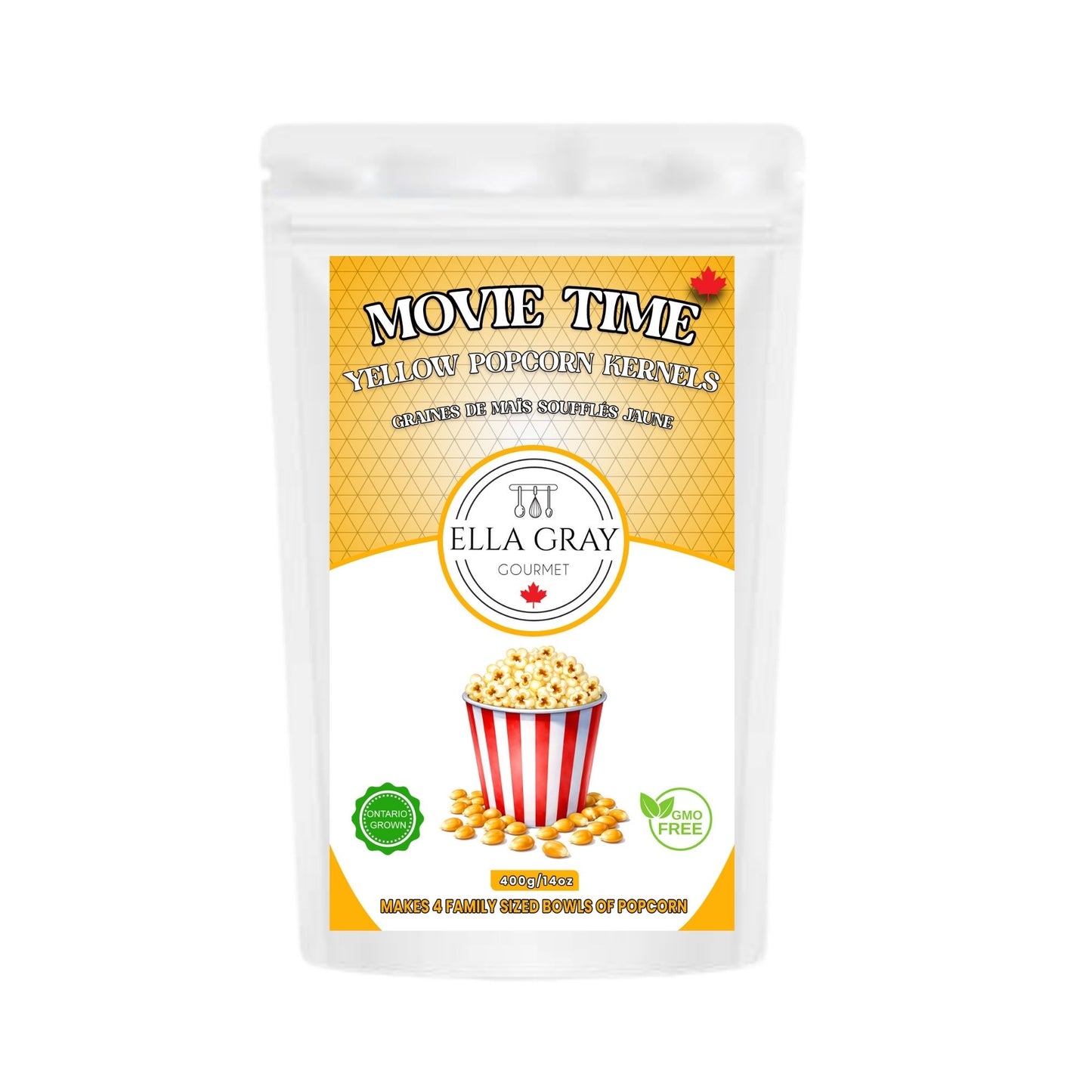 Movie Time Popcorn Kernels - Yellow
