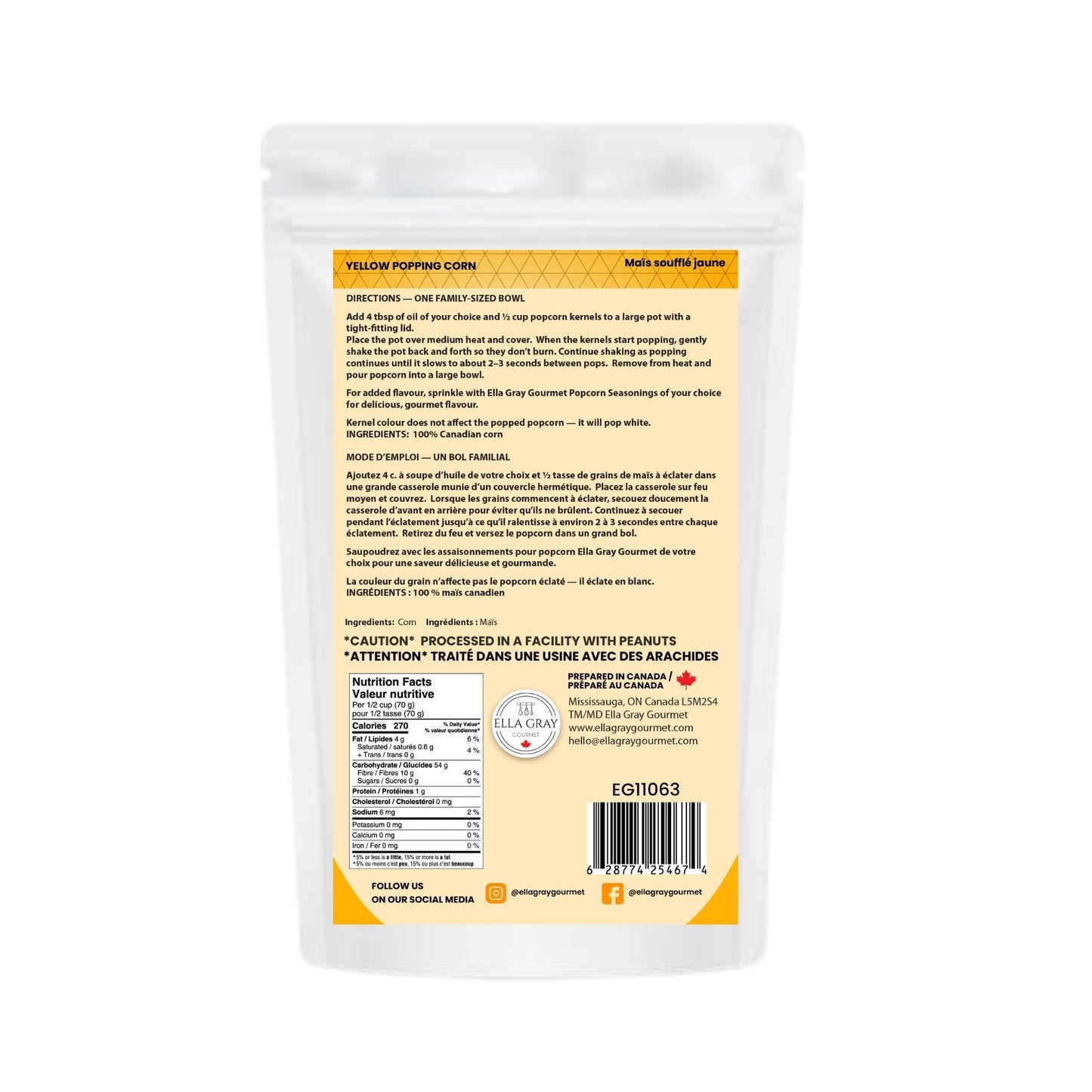 Movie Time Popcorn Kernels - Yellow