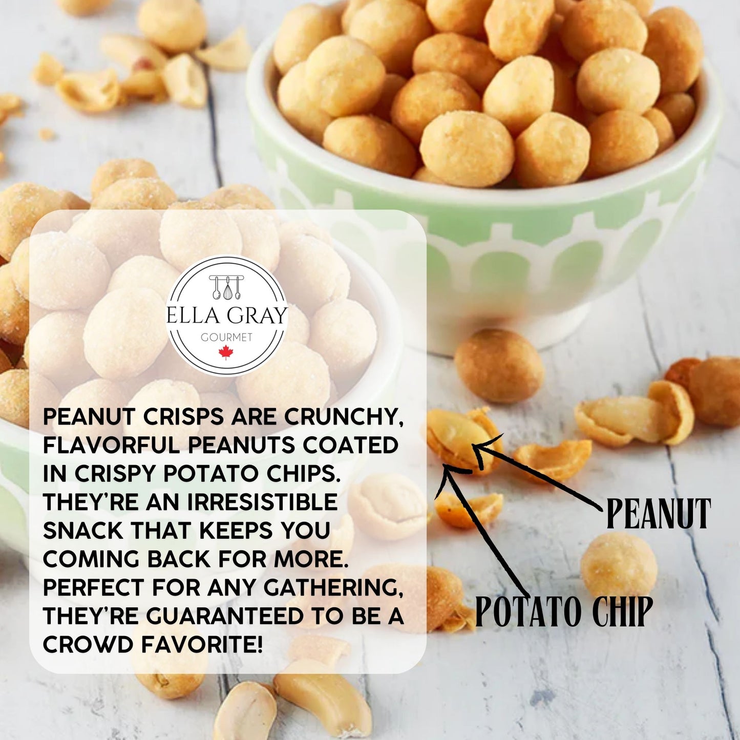 Peanut Crisps - Sour Cream N' Onion