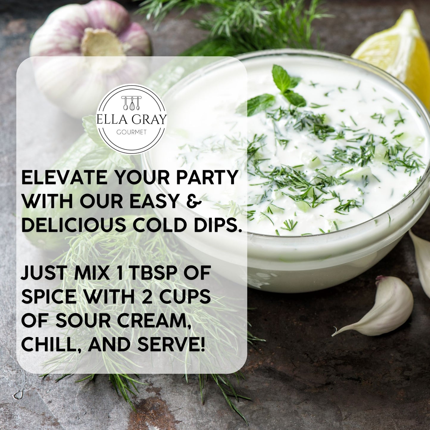 Cold Dip Mix - Lemon Dill