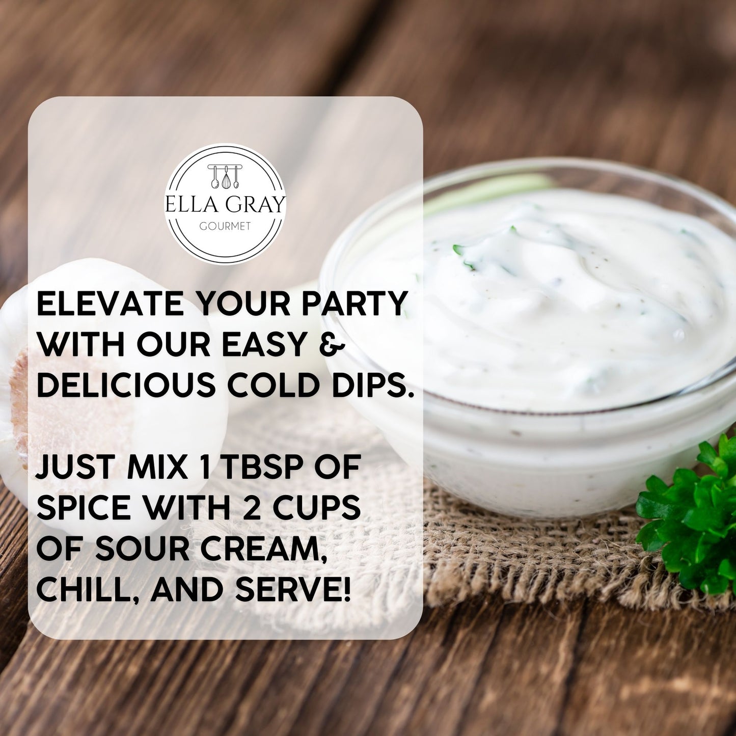 Cold Dip Mix - Roasted Garlic