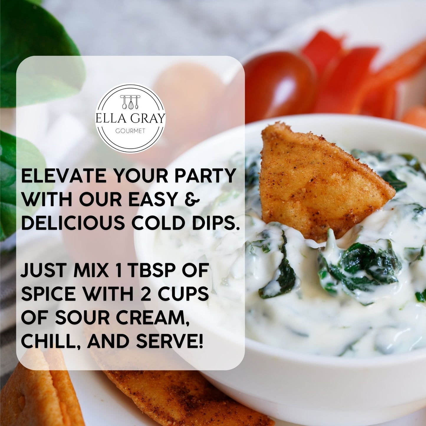 Cold Dip Mix - Spinach & Onion