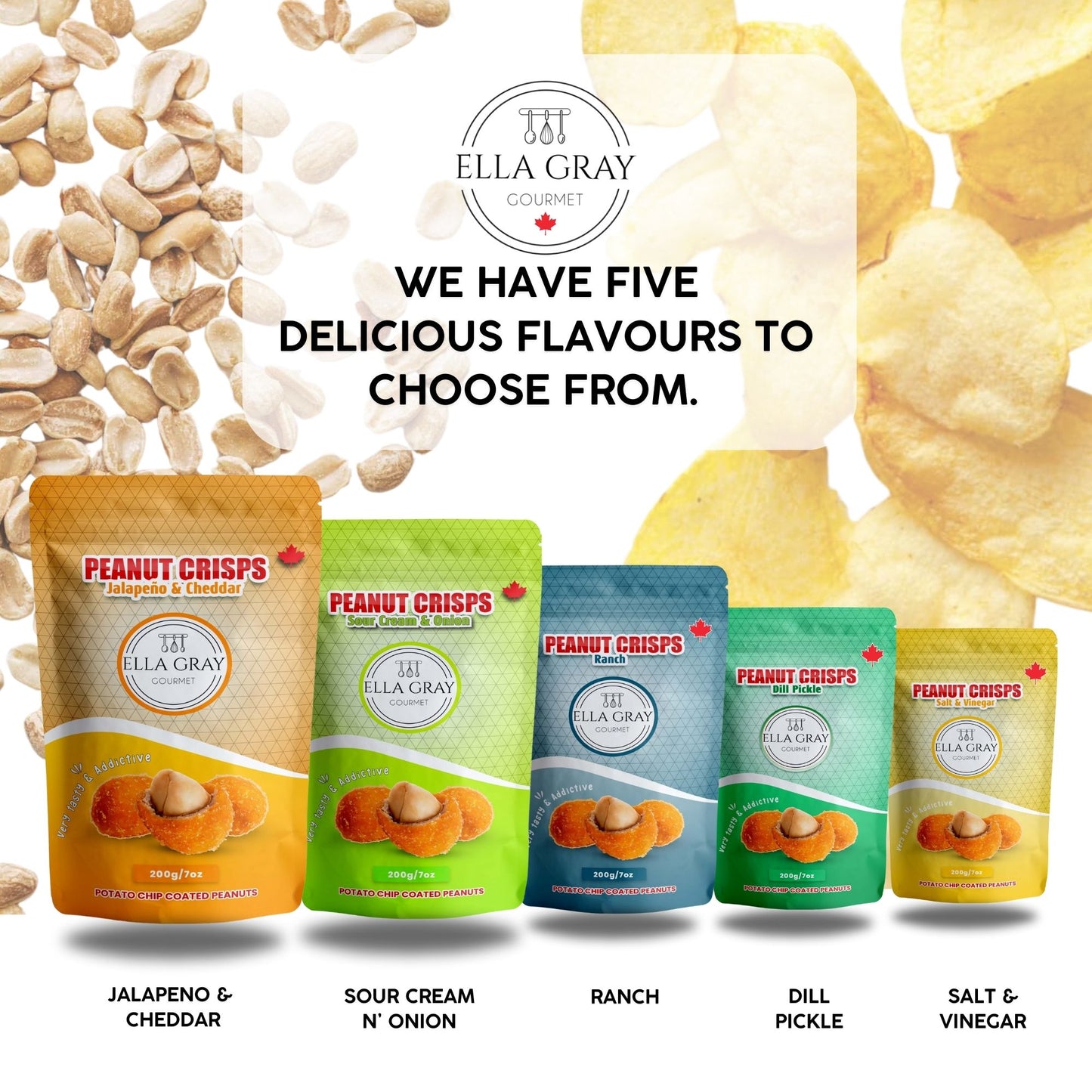 Peanut Crisps - Sour Cream N' Onion