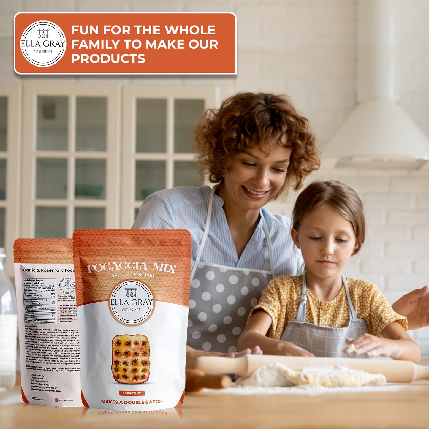 Garlic & Rosemary Focaccia Bread Mix